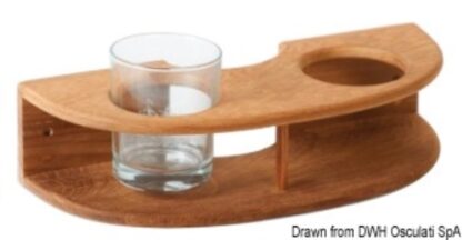 Portabicchiere teak a parete 2 posti 71.602.40 ARC