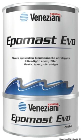 Stucco Epomast Evo azzurro 1,50 l 65.018.01 Veneziani