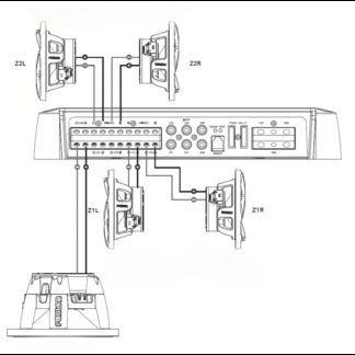 FUSION Amplificatori Fusion AMPLIFICATORE MS-AP61800 6 CANALI