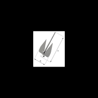 PLASTIMO Ancore in Acciaio zincato ANCORA BRITANY KG.10 - immagine 2