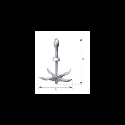 Ancore in Acciaio zincato ANCORA OMBRELLO KG.6 - immagine 2