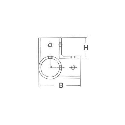 Raccordi in Acciaio Microfuso ANGOLARE INOX 3 VIE 90° Ø MM.25 - immagine 2
