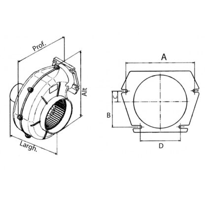 OCEAN TECHNOLOGIES Elettroventilatori ASPIRATORE 12V. ASS.3.9 AMP. - immagine 2