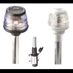 Asta con Fanale LUCE ESTRAIBILE A 360°-BASE RETTANG