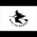 ADRIA BANDIERE Bandiere in Tessuto BANDIERA MOGLIE A BORDO CM.20X30