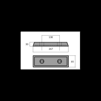 TECNOSEAL Anodi Volvo Penta BARRA IPS IN ALLUMINIO - immagine 2