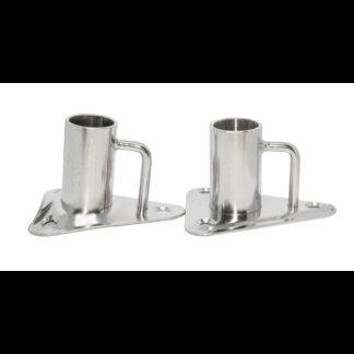 AAA Raccordi in Acciaio Stampati BASE PER CANDELIERE INOX DRITTA