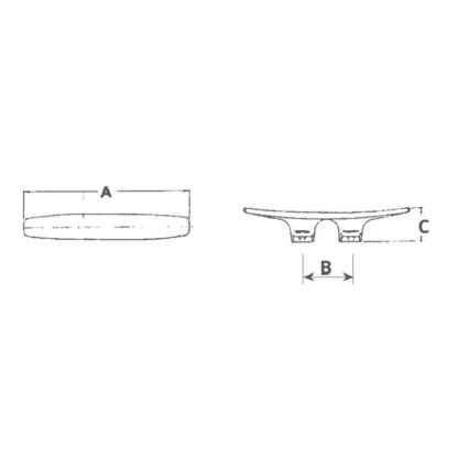 NANTONG FIVE-WOOD IMPORT & EXPORT Bitte in Acciaio Inox BITTA A GALLOCCIA INOX MM.240 - immagine 2