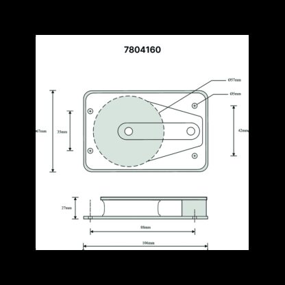 BARTON MARINE Barton Serie 4/5 BOZZELLO PIANO Ø MM.12 - immagine 2