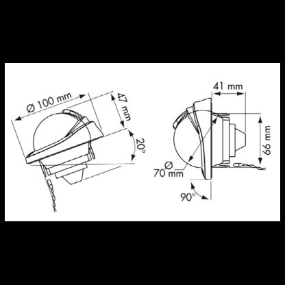 PLASTIMO Bussole Plastimo BUSSOLA OFFSHORE75 BIANCA A PARATIA - immagine 2
