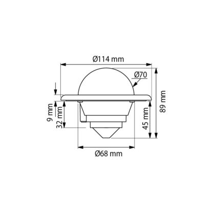 PLASTIMO Bussole Plastimo BUSSOLA MINI C COMPASS CORNICE NERA - immagine 2