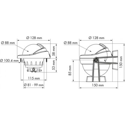 PLASTIMO Bussole Plastimo BUSSOLA OFFSHORE 95 NERA - immagine 2