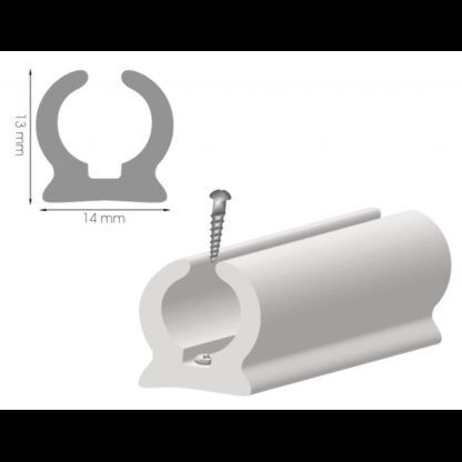 TESSILMARE Accessori per Capottine CANALINA IN PVC A RELINGA MT 4