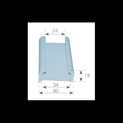 TESSILMARE Profilo Parabordo Tessilmare CANALINA TR40 PER C40 MT 4 - immagine 2
