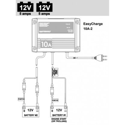 MASTERVOLT Caricabatterie, Inverter EASY CHARGE 10A