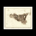 ISTITUTO IDROGRAFICO Carte Nautiche e Portolani ISOLA DI SICILIA STORICA