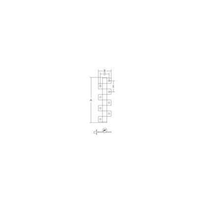 MARINE TOWN Cerniere Frizionate CERNIERA INOX CON FRIZIONE MM.99X28 - immagine 2