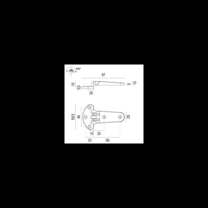 FORESTI Cerniere in Ottone CERNIERA OTTONE - immagine 2
