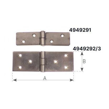 OLCESE RICCI Cerniere Inox Spessore mm.1.5 CERNIERA INOX MM.100 X 40 - immagine 2