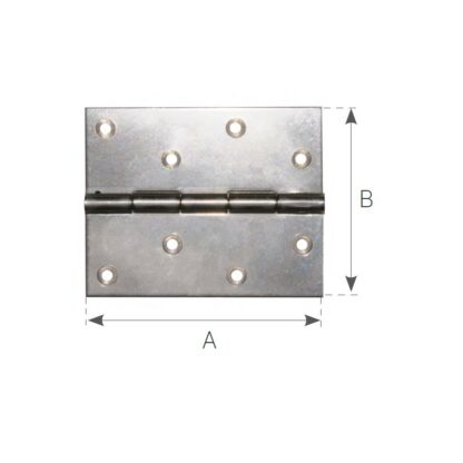 OLCESE RICCI Cerniere Inox Spessore mm.2 CERNIERA INOX A LIBRETTO mm.100x100 - immagine 2