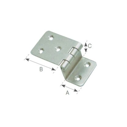 Cerniere a Squadra, Inginocchiate CERNIERA INOX INGINOCCHIATA - immagine 2
