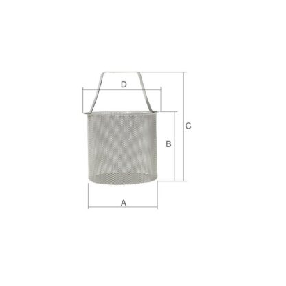 GUIDI Filtri Acqua CESTELLO ACCIAIO INOX Ø MM.105 - immagine 2