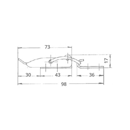 Chiusure Inox CHIUSURA A LEVA INOX - immagine 2