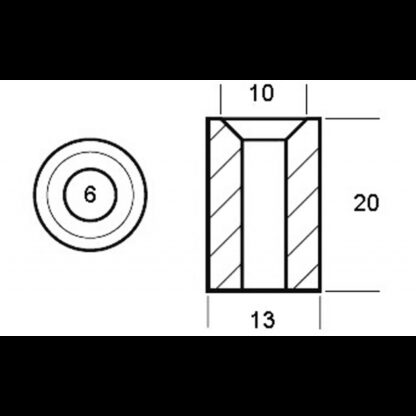 TECNOSEAL Anodi Yamaha - Mariner CILINDRO YAMAHA 6BT-11325-00 - immagine 2