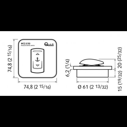 QUICK Accessori per Verricelli Quick COMANDO DA PLANCIA - immagine 2