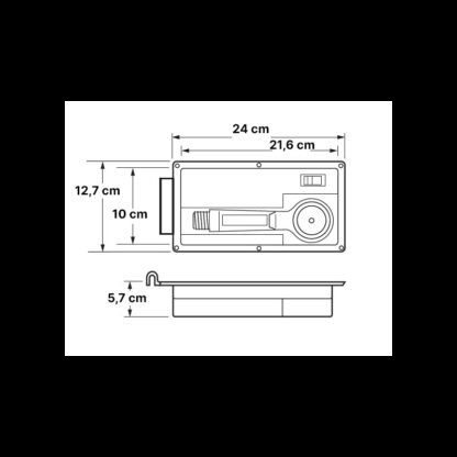 ATTWOOD Nicchie e Contenitori per Doccette CONTENITORE DOCCETTA DA PONTE - immagine 2