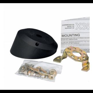 ULTRAFLEX Timonerie Meccaniche e Monocavi X35 COPRIMOZZO NERO A 20°