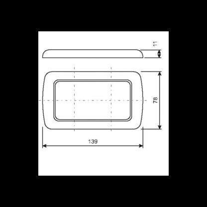CBE Prese e Spine CORNICE A DUE MODULI MM.139X78 - immagine 2