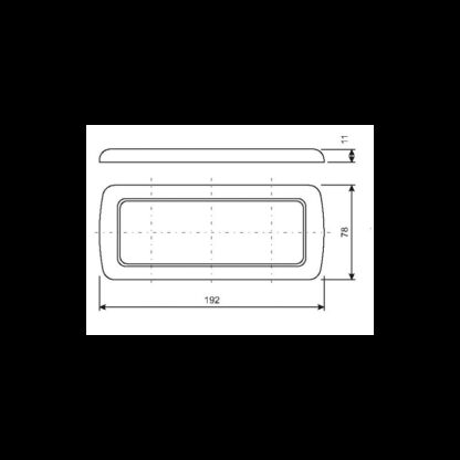 CBE Prese e Spine CORNICE A TRE MODULI MM.198X78 - immagine 2