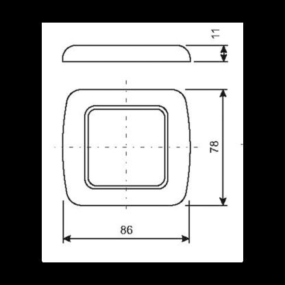 CBE Prese e Spine CORNICE AD UN MODULO MM.86X78 - immagine 2