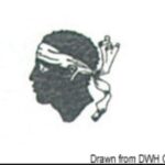 Bandiera Corsica 30 x 45 cm 35.451.02 Osculati