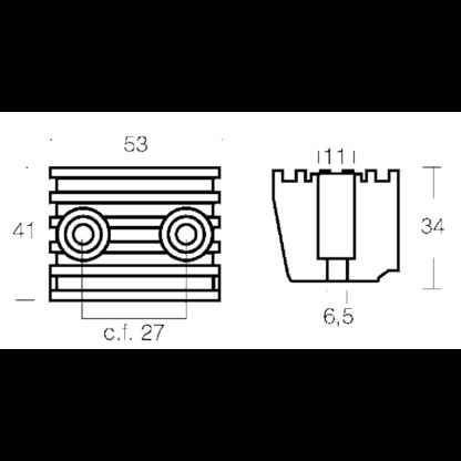 TECNOSEAL Anodi Volvo Penta CUBO DPX IN ZINCO - immagine 2