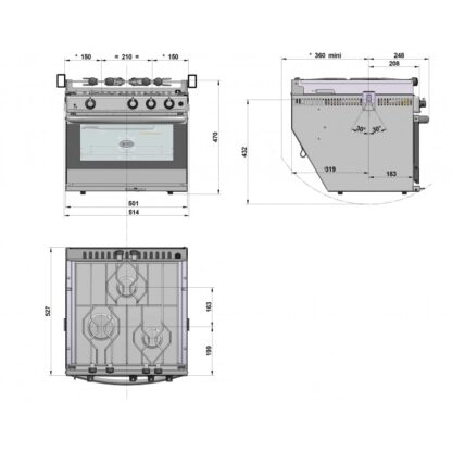 ENO Barbecue,Cucine, Piani Cottura ENO CUCINA CON FORNO/GRILL BRETAGNE - immagine 2