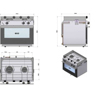 ENO Barbecue,Cucine, Piani Cottura ENO CUCINA CON FORNO ONE - immagine 2