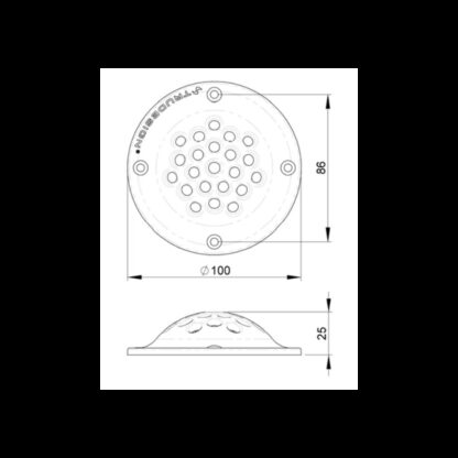 TRUDESIGN Cuffie scarichi a mare CUFFIA SCARICO A MARE Ø100 MM - immagine 2
