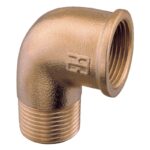 GUIDI Raccorderia in Ottone CURVA M-F DA 2'1/2