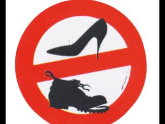 ERREGRAFICA Tabelle e Bandiere Adesive DIVIETO SCARPE