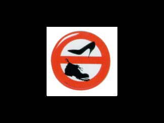 ERREGRAFICA Tabelle e Bandiere Adesive DIVIETO SCARPE RILIEVO