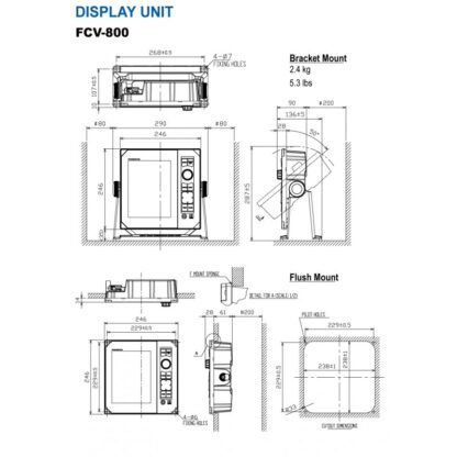 FURUNO Strumentazione Furuno ECOSCANDAGLIO FURUNO FCV-800 - immagine 2