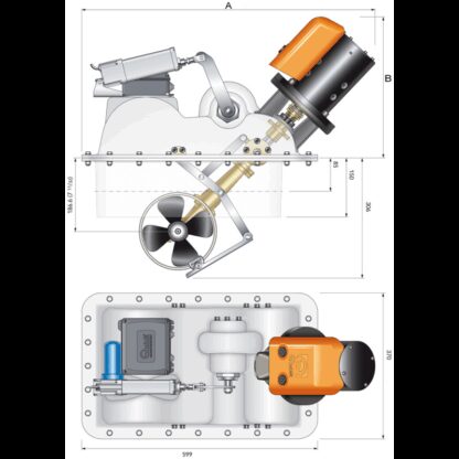 QUICK Eliche di Manovra Quick ELICA RETRATTILE BTQR 185-65kg 24V - immagine 2