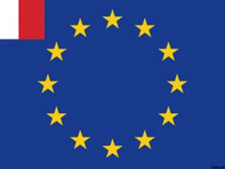 Bandiera Europa + Italia 30 x 45 cm 35.440.02 Osculati
