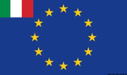 Bandiera Europa + Italia 30 x 45 cm 35.440.02 Osculati