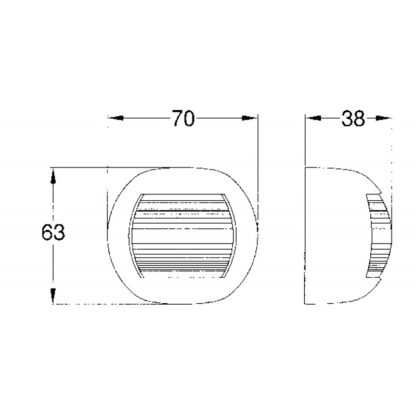 Fanali di Via a LED < 12 M. FANALE 225° PRUA DELFI A LED - immagine 2