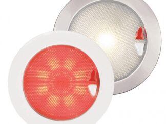 HELLA MARINE Faretti e Plafoniere a Led EUROLED 150 ACCIAIO LUCE CALDA/ROS