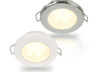 HELLA MARINE Faretti e Plafoniere a Led EUROLED 75 ACCIAIO LUCE CALDA 24V