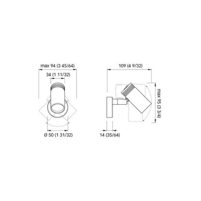QUICK Faretti e Plafoniere a Led FARETTO ORIENTABILE MOD.JACOB - immagine 2